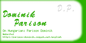 dominik parison business card